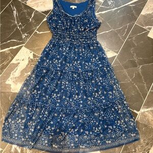 Max Studio Navy Floral Maxi Dress